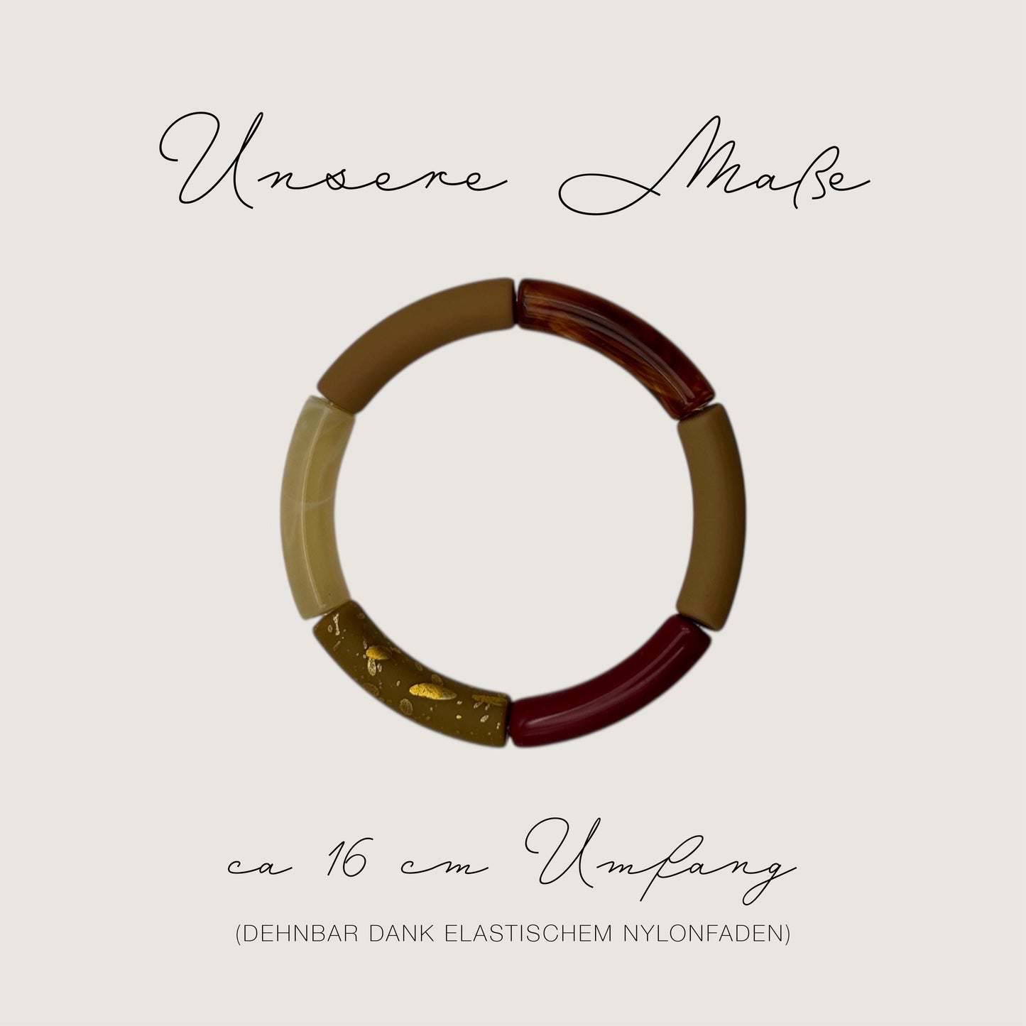 Tubearmband »Louise« | Acrylperlen | Armschmuck | retro | Bracelets | Geschenk