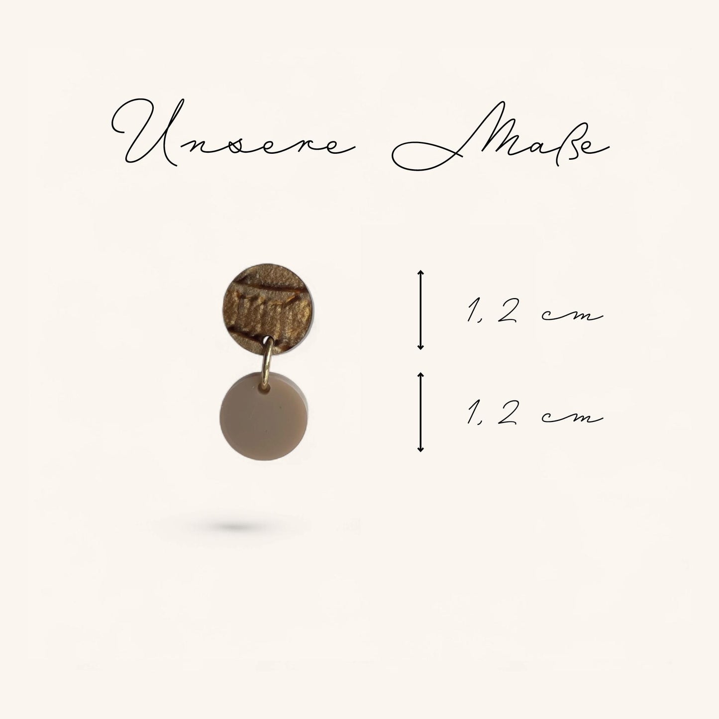 Ohrring »Lotta« | allergikerfreundlich | braun marmoriert und braun transparentes Acryl | leichte Statement-Ohrringe | Gravur | Geschenk