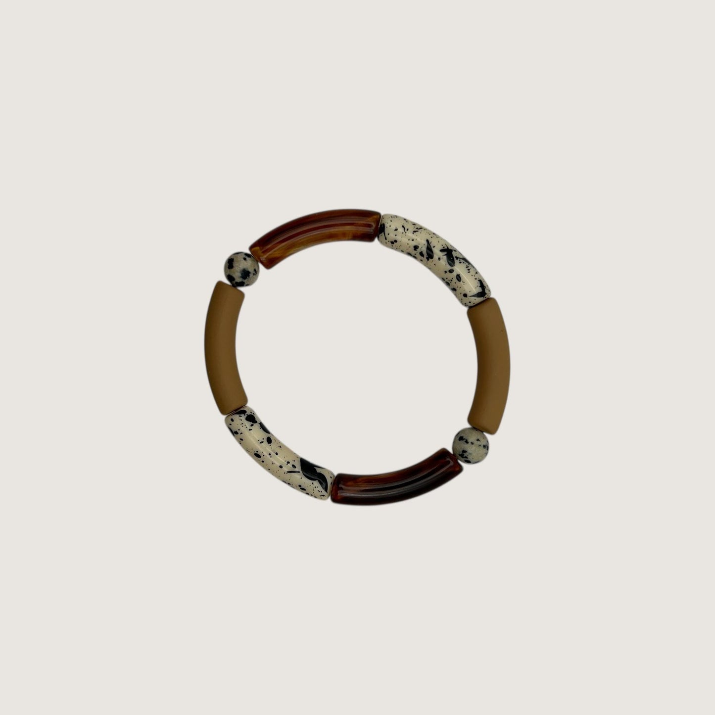 Tubearmband »Louise« | Halbedelstein | Acrylperlen | Armschmuck | retro | Bracelets | Geschenk