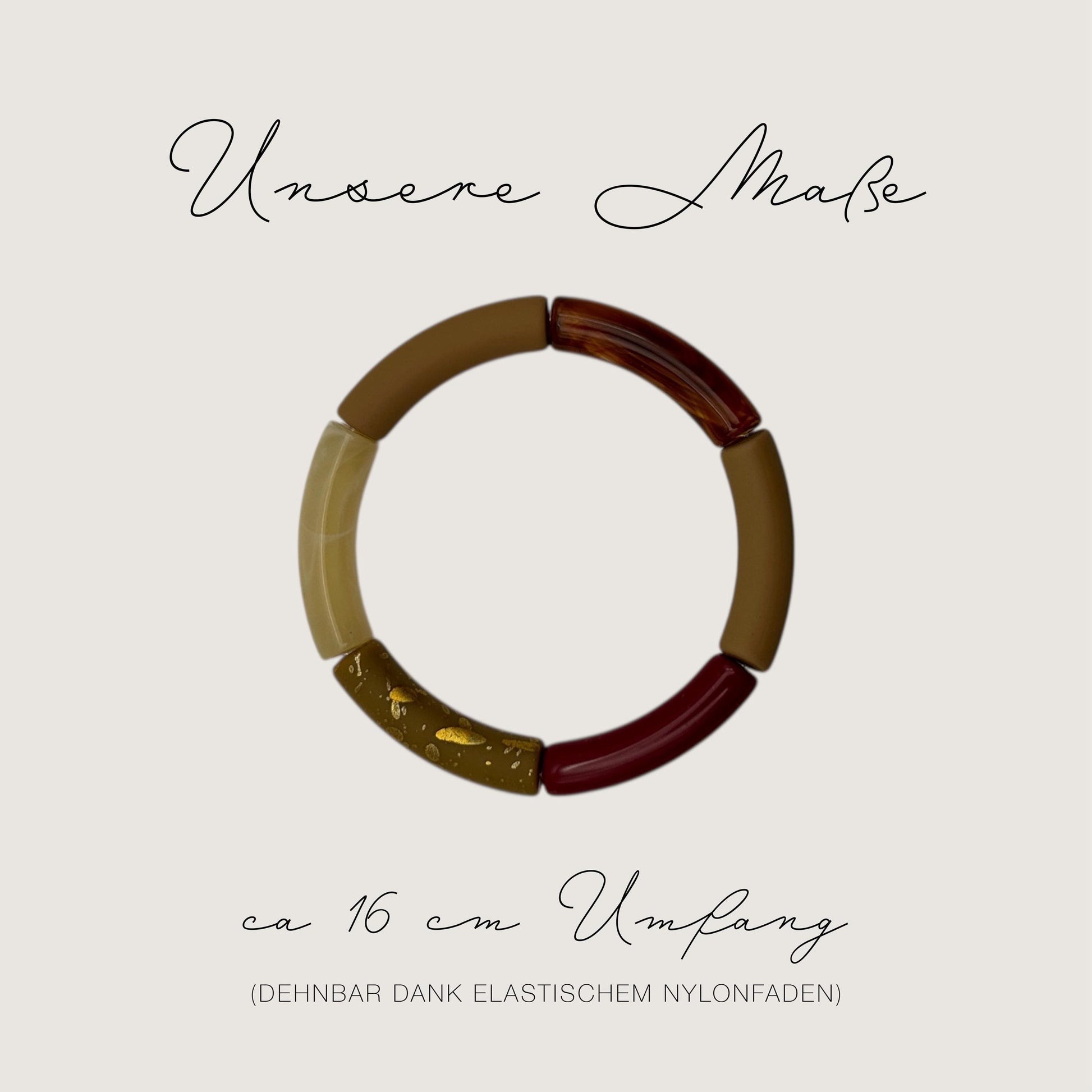 Tubearmband »Louise« | Acrylperlen | Armschmuck | retro | Bracelets | Geschenk