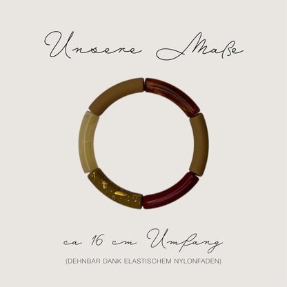 Tubearmband »Louise« | Acrylperlen | Armschmuck | retro | Bracelets | Geschenk