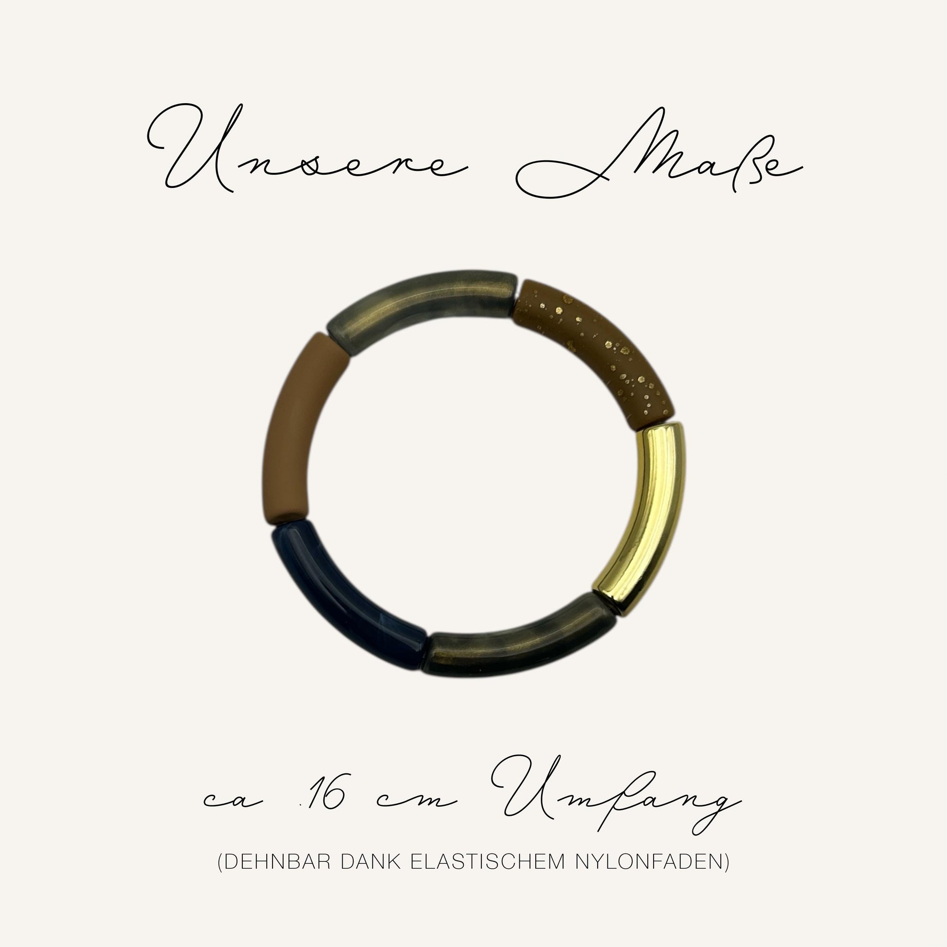 Tubearmband »Louise« | Acrylperlen | Armschmuck | retro | Bracelets | Geschenk