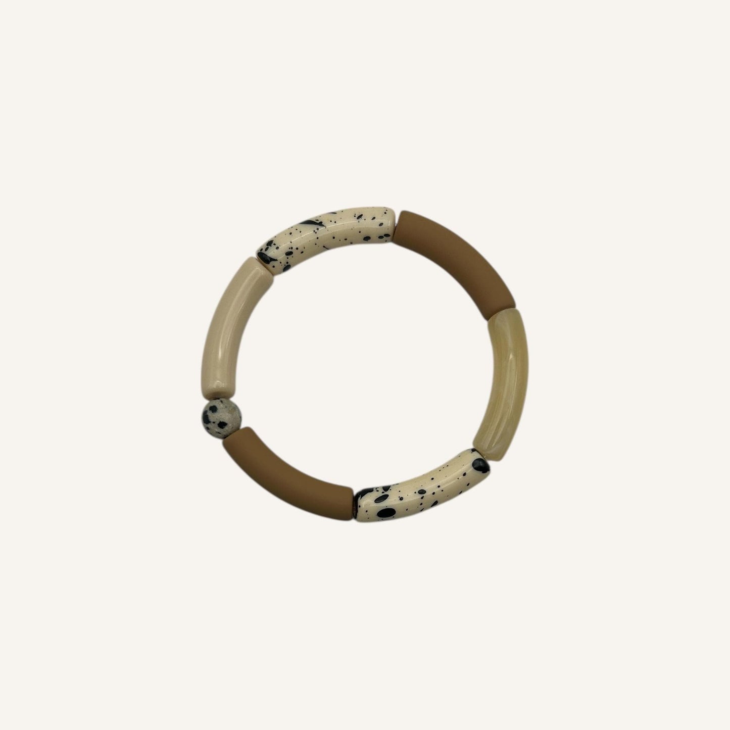 Tubearmband »Louise« | Halbedelstein | Acrylperlen | Armschmuck | retro | Bracelets | Geschenk