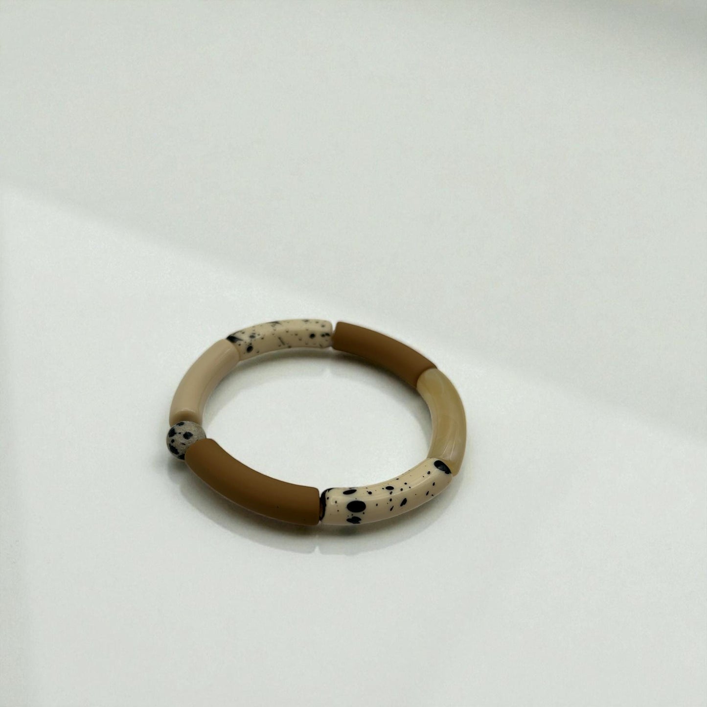 Tubearmband »Louise« | Halbedelstein | Acrylperlen | Armschmuck | retro | Bracelets | Geschenk